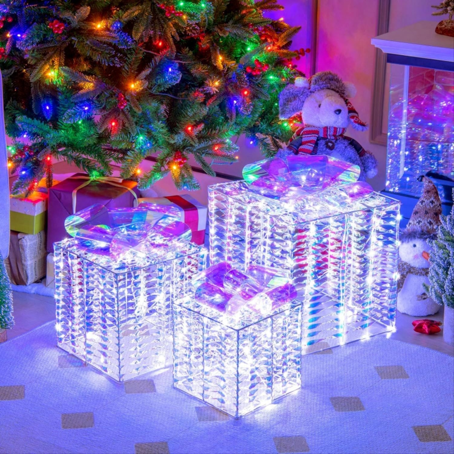 Christmas Gift Box Three - piece Set Gift Decoration - merch gone viral.