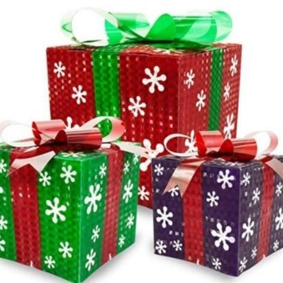 Christmas Gift Box Three - piece Set Gift Decoration - merch gone viral.