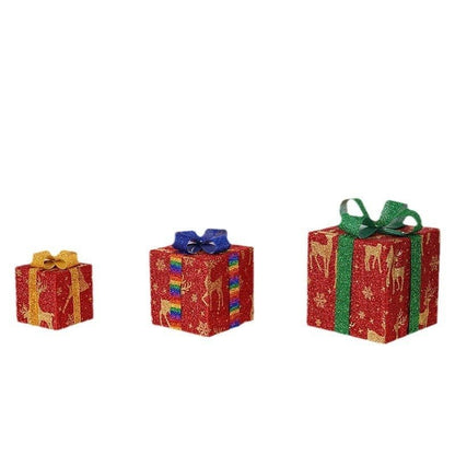 Christmas Gift Box Three - piece Set Gift Decoration - merch gone viral.