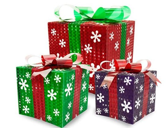 Christmas Gift Box Three - piece Set Gift Decoration - merch gone viral.