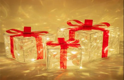 Christmas Gift Box Three - piece Set Gift Decoration - merch gone viral.