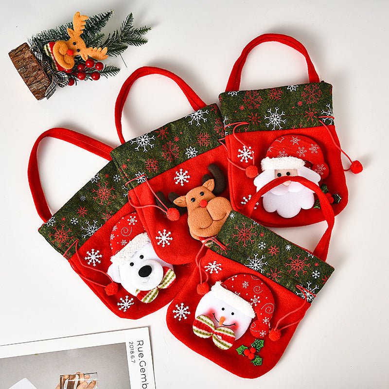 Christmas Holiday Cloth Gift Bags - Merch Gone Viral