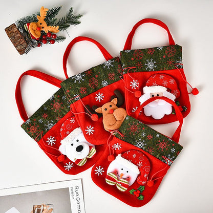 Christmas Holiday Cloth Gift Bags - Merch Gone Viral