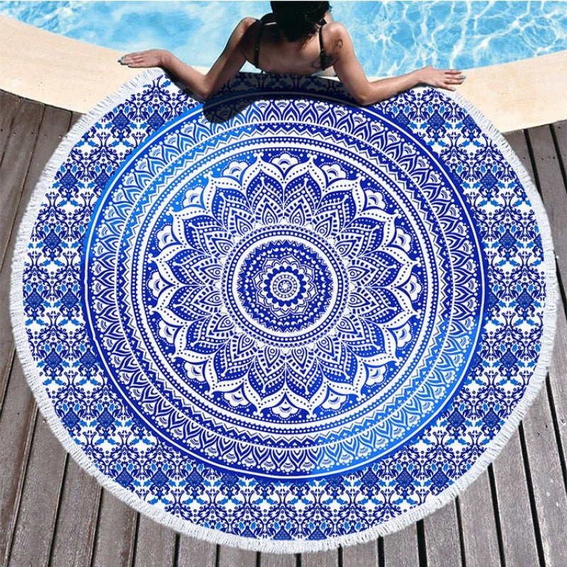 Circular Printed Microfiber Bath Towel Ultra Fine Fiber for Home Spa - Merch Gone Viral
