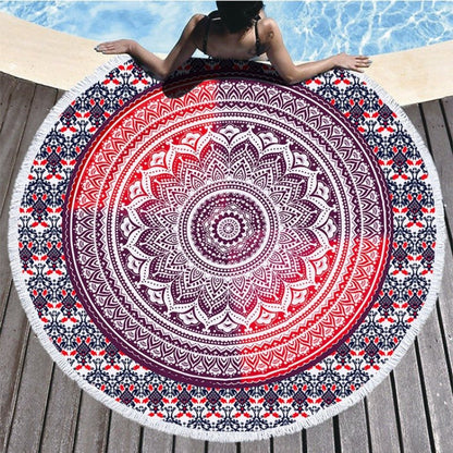 Circular Printed Microfiber Bath Towel Ultra Fine Fiber for Home Spa - Merch Gone Viral