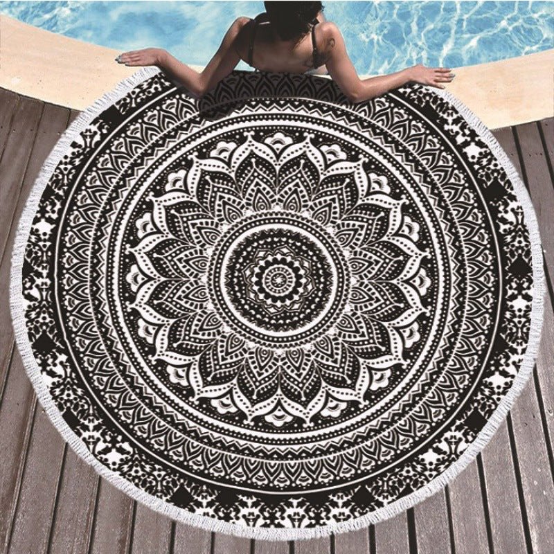 Circular Printed Microfiber Bath Towel Ultra Fine Fiber for Home Spa - Merch Gone Viral
