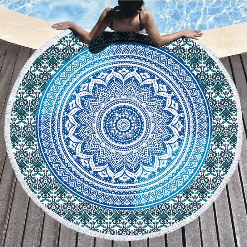 Circular Printed Microfiber Bath Towel Ultra Fine Fiber for Home Spa - Merch Gone Viral