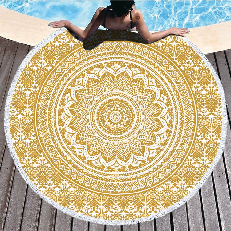 Circular Printed Microfiber Bath Towel Ultra Fine Fiber for Home Spa - Merch Gone Viral