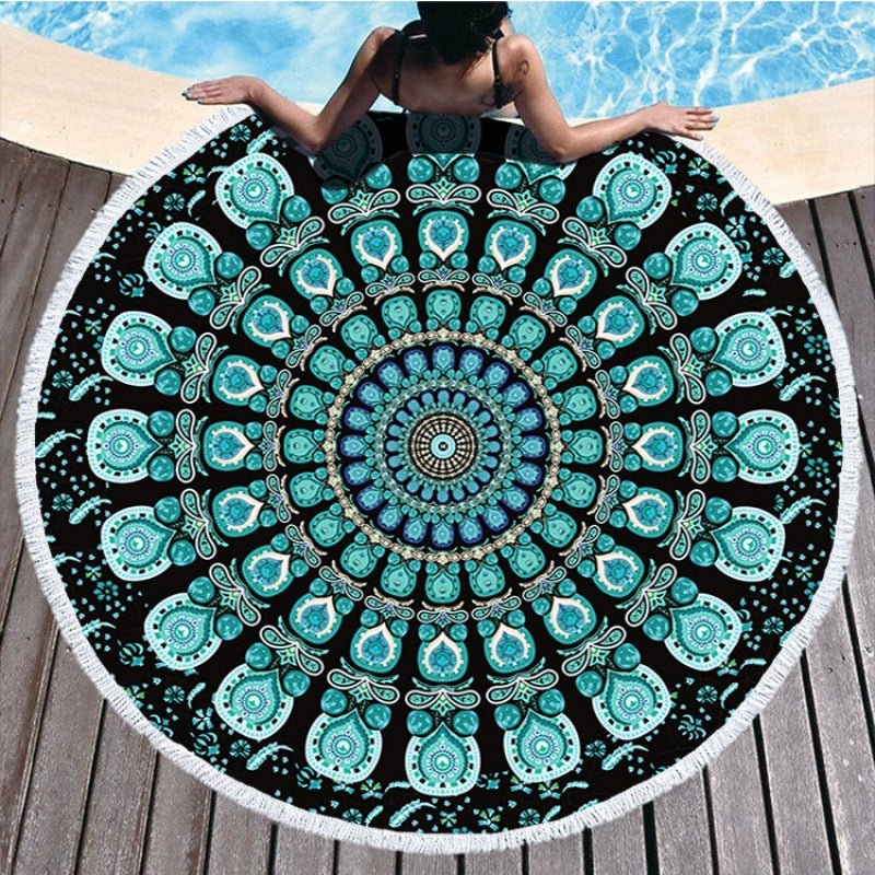 Circular Printed Microfiber Bath Towel Ultra Fine Fiber for Home Spa - Merch Gone Viral