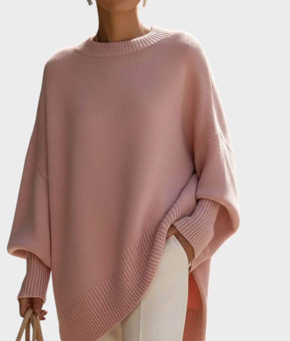 Core Spun Yarn Knit Pullover Sweater For Women Luxe Loose Fit Warmth - merch gone viral.