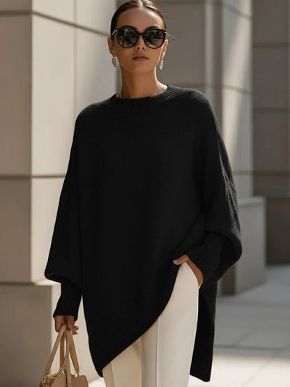 Core Spun Yarn Knit Pullover Sweater For Women Luxe Loose Fit Warmth - merch gone viral.