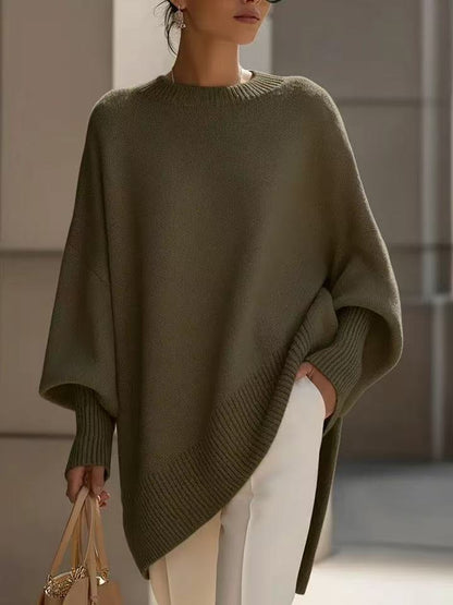 Core Spun Yarn Knit Pullover Sweater For Women Luxe Loose Fit Warmth - merch gone viral.