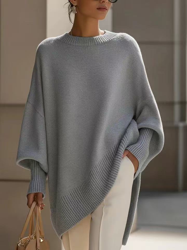 Core Spun Yarn Knit Pullover Sweater For Women Luxe Loose Fit Warmth - merch gone viral.