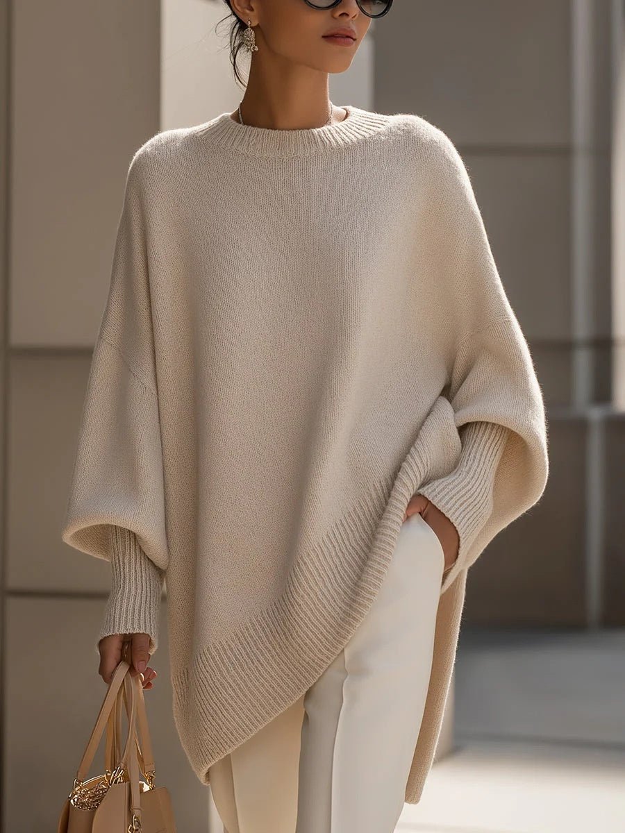 Core Spun Yarn Knit Pullover Sweater For Women Luxe Loose Fit Warmth - merch gone viral.