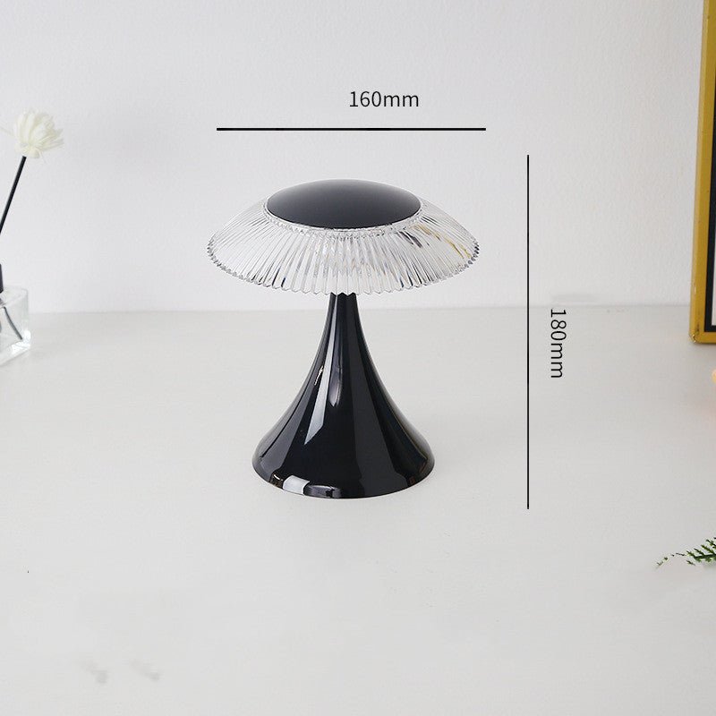 Crystal Table Lamp With Touch Control For PC Bedside Delivers A Crystal Silhouette, Gold Finish, And 16 RGB Modes. - merch gone viral.