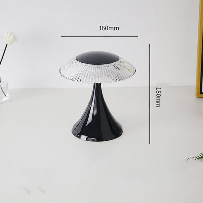 Crystal Table Lamp With Touch Control For PC Bedside Delivers A Crystal Silhouette, Gold Finish, And 16 RGB Modes. - merch gone viral.