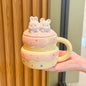 Cute Birthday Cake Mug With Lid And Spoon - merch gone viral.