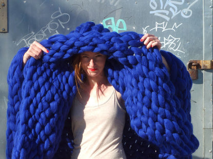 Handwoven Throw Blanket With Cashmere Feel And Durable Acrylic