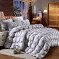 Luxe Twisted Goose Down Duvet – Ultra-Soft Cotton Cover, Pinch Pleat Design, All-Season Warmth & Cloud-Like Comfort