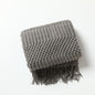 Nordic Luxury Blanket Hotel Bed Throw Bed Runner Tassel Shawl Blanket Bed Tail Cloth Cover Blanket B & B Bed Towel Knitted Blanket