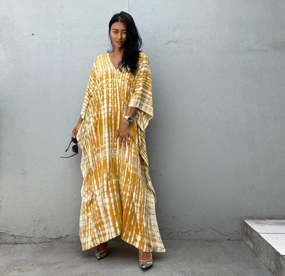 Rustic Chic Cotton Beach Cover-up Robe Dress