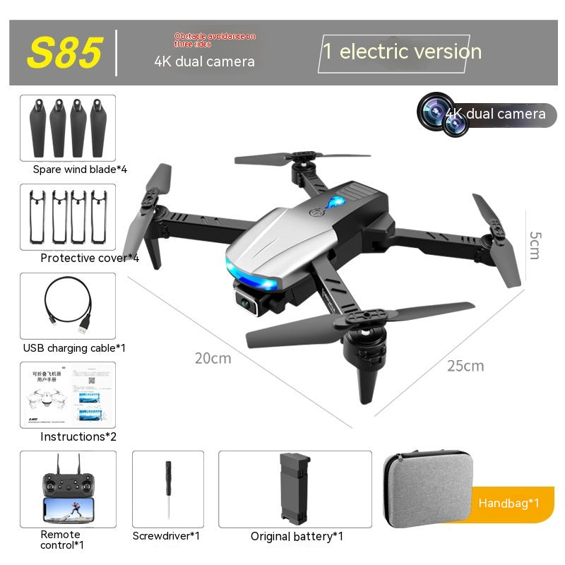 Wireless Drone with Dual 4K Cameras and Obstacle Avoidance
