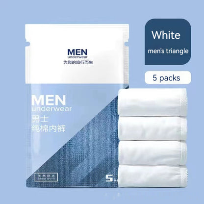 Disposable Men's Pure Cotton Underwear - Travel & Emergency Essentials
