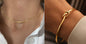 Handcrafted Snake Chain Necklace and Bracelet Set with Gold Finish