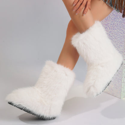 Cozy Chic Trending Faux Fur Boots