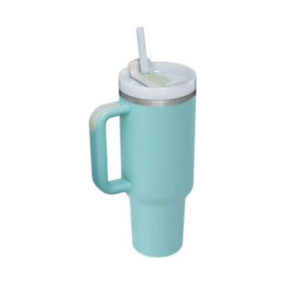 Insulated Tumbler 40 Oz With Handle And Straw For Coffee And Tea