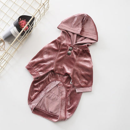 Dog Hoodie Velvet Coat - Merch Gone Viral