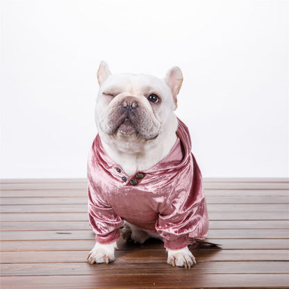 Dog Hoodie Velvet Coat - Merch Gone Viral