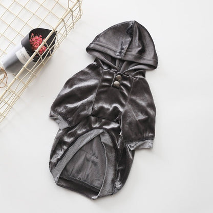 Dog Hoodie Velvet Coat - Merch Gone Viral
