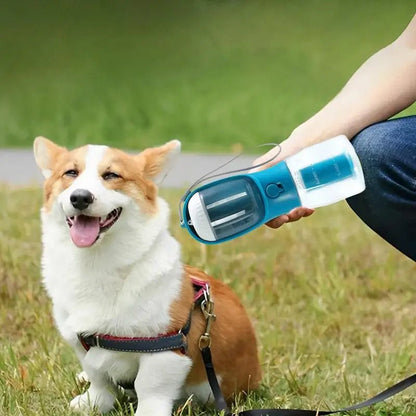 Dog Water Cup 3 In 1 Portable Bottle With Food And Waste Bag - Merch Gone Viral