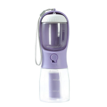 Dog Water Cup 3 In 1 Portable Bottle With Food And Waste Bag - Merch Gone Viral