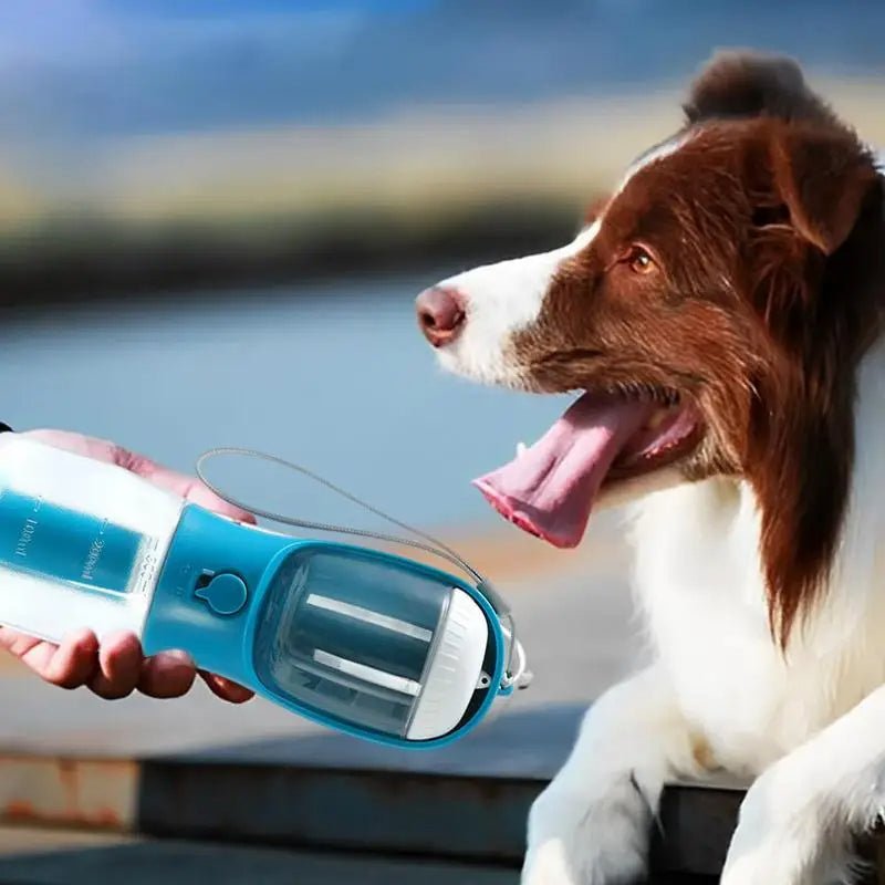 Dog Water Cup 3 In 1 Portable Bottle With Food And Waste Bag - Merch Gone Viral