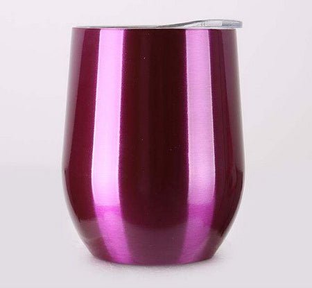 Double Wall Stainless Steel Wine Glass Tumblers Premium Insulation - merch gone viral.