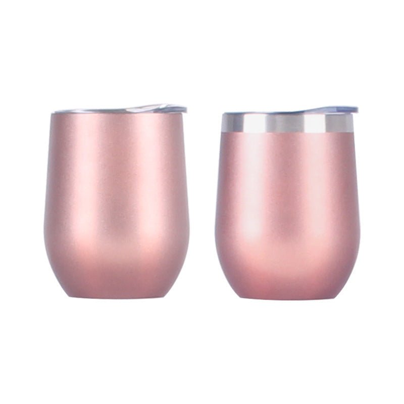 Double Wall Stainless Steel Wine Glass Tumblers Premium Insulation - merch gone viral.