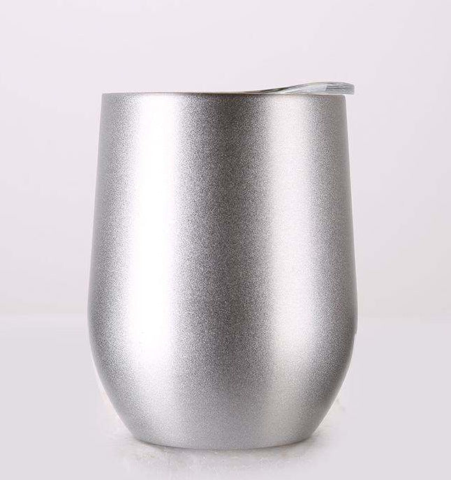 Double Wall Stainless Steel Wine Glass Tumblers Premium Insulation - merch gone viral.