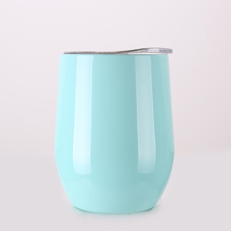 Double Wall Stainless Steel Wine Glass Tumblers Premium Insulation - merch gone viral.