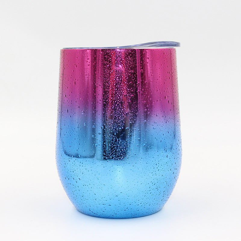 Double Wall Stainless Steel Wine Glass Tumblers Premium Insulation - merch gone viral.