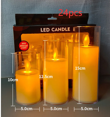 Led Lamp Set with Flame Free Ambience for Safe Long Lasting Glow in Modern Home Decor