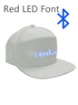Led Luminous HatCustom Words Pixel Lighting Rechargeable Bluetooth APP Control Scrolling Message Flexible Cap