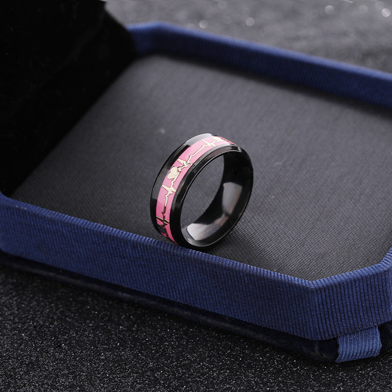 Luminous Pulse Line Ring for Daily Wear All Day Comfort and Durable Stainless Steel Finish