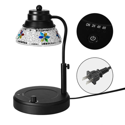 Soft Ambient Crystal Glass Candle Melting Lamp With Low Voltage Glow