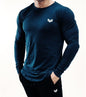 Moisture-Wicking Long Sleeve Top for Men Four-Way Stretch