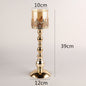Crystal Candle Holder Creative Decoration Restaurant Metal Glass