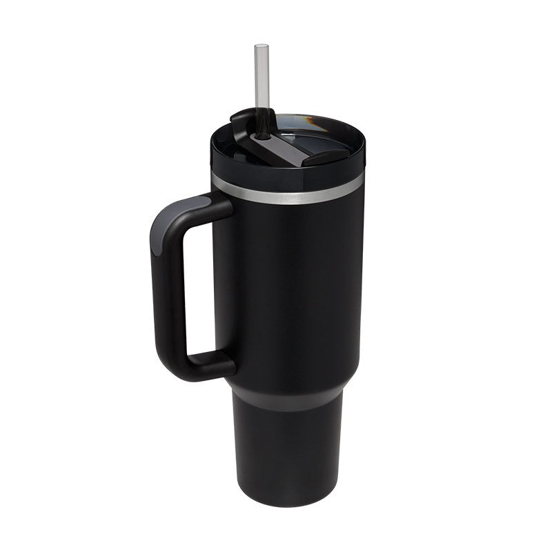 Insulated Tumbler 40 Oz With Handle And Straw For Coffee And Tea