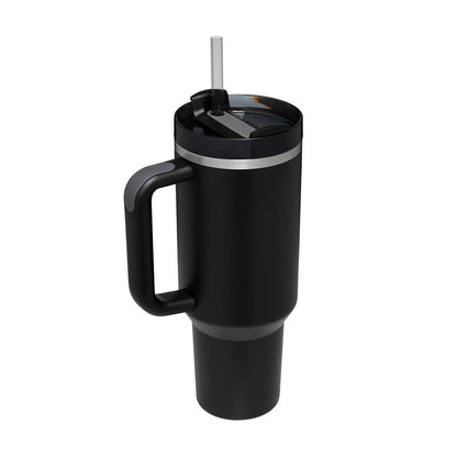 Insulated Tumbler 40 Oz With Handle And Straw For Coffee And Tea