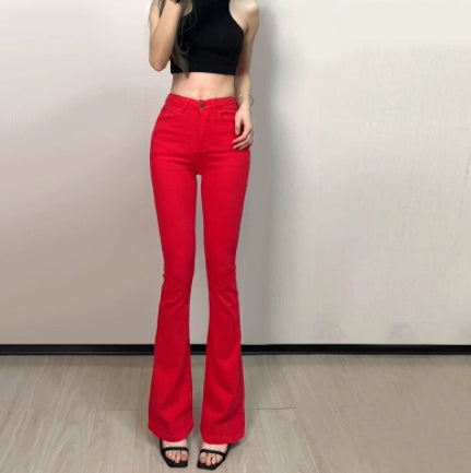 Breathable High-Waist Slim Denim Jeans for All Day Wear Confidence
